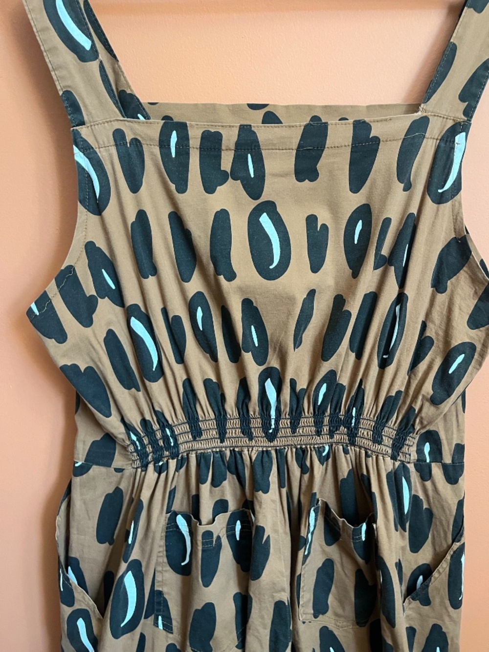 Nooworks Leopard Animal Print Sleeveless Square Neck Jumpsuit Size XL - Picture 7 of 9